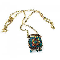 Аромакулон бронзовий інкрустований камінням (5,5х4,5х2 см)M