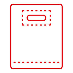 Пакети з логотипом Банан з посиленою ручкою та донною складкою