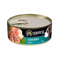Вологий корм Savory Dog All breeds Puppy для цуценят (курка) 100 г