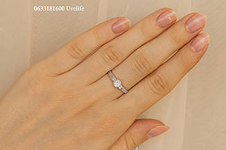 Кільце коло з камінням мінімалізм