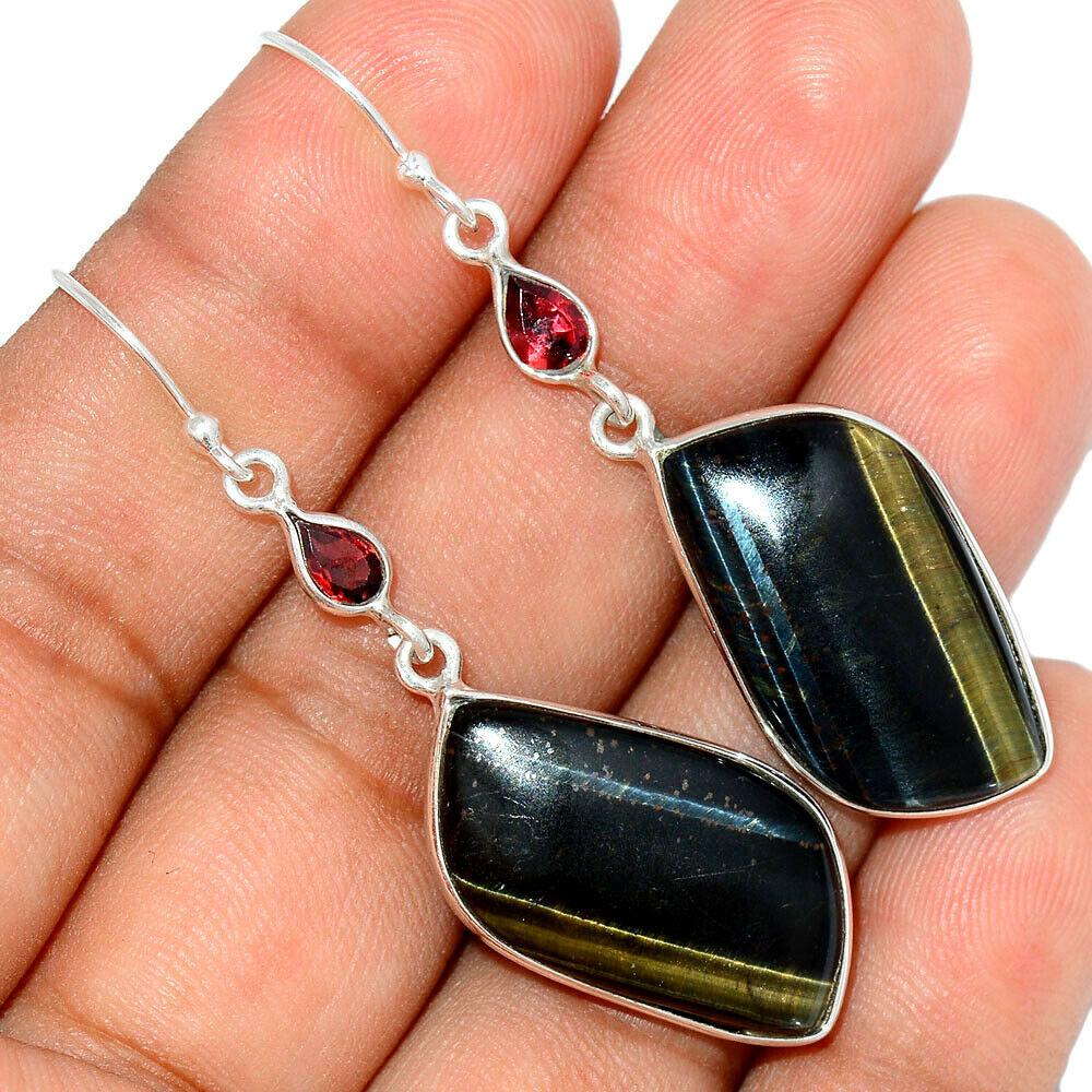 Соколине око срібні сережки, 744СРС