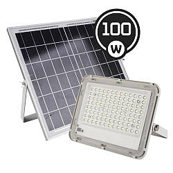 "Vargo-100" 100W 6500K 5000 lm вуличний світлодіодний led прожектор на сонячній батареї (111876).