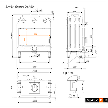 Камінна топка SAVEN Energy 90х50 (19,0 kW) ECO, фото 4