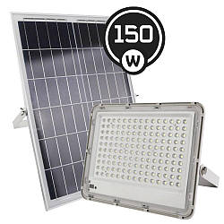 "Vargo-150" 150W 6500K 7500 lm вуличний світлодіодний led прожектор на сонячній батареї (111877).