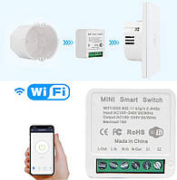 Одноканальний релейний WiFi модуль (вмикач/вимикач) DIY Mini 220 V 16 A/3520W (7926)