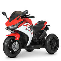 Детский электромобиль мотоцикл Трицикл Bambi М 4622-3 на Пластиковых колесах с MP3 / красный**