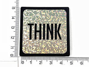 Нашивка Think/судет 50х50 мм, фото 2