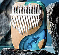 Музыкальный инструмент Калимба Океан 17 key Kalimba Blue Ocean
