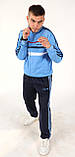 Чоловічий спортивний костюм Адідас Зебра синій Вінтаж 90-х Adidas Австрія Спортивні костюми великі розміри, фото 4