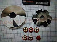 Suzuki LETS 1/2/3, VERDE, Inch Up Sport Варіатор передній + ролики (фірма MotoTech) Оригінал Тайвань