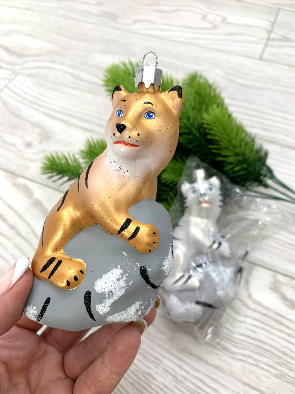 Ялинкова прикраса — символ року. Новорічна прикраса тигрів., фото 1
