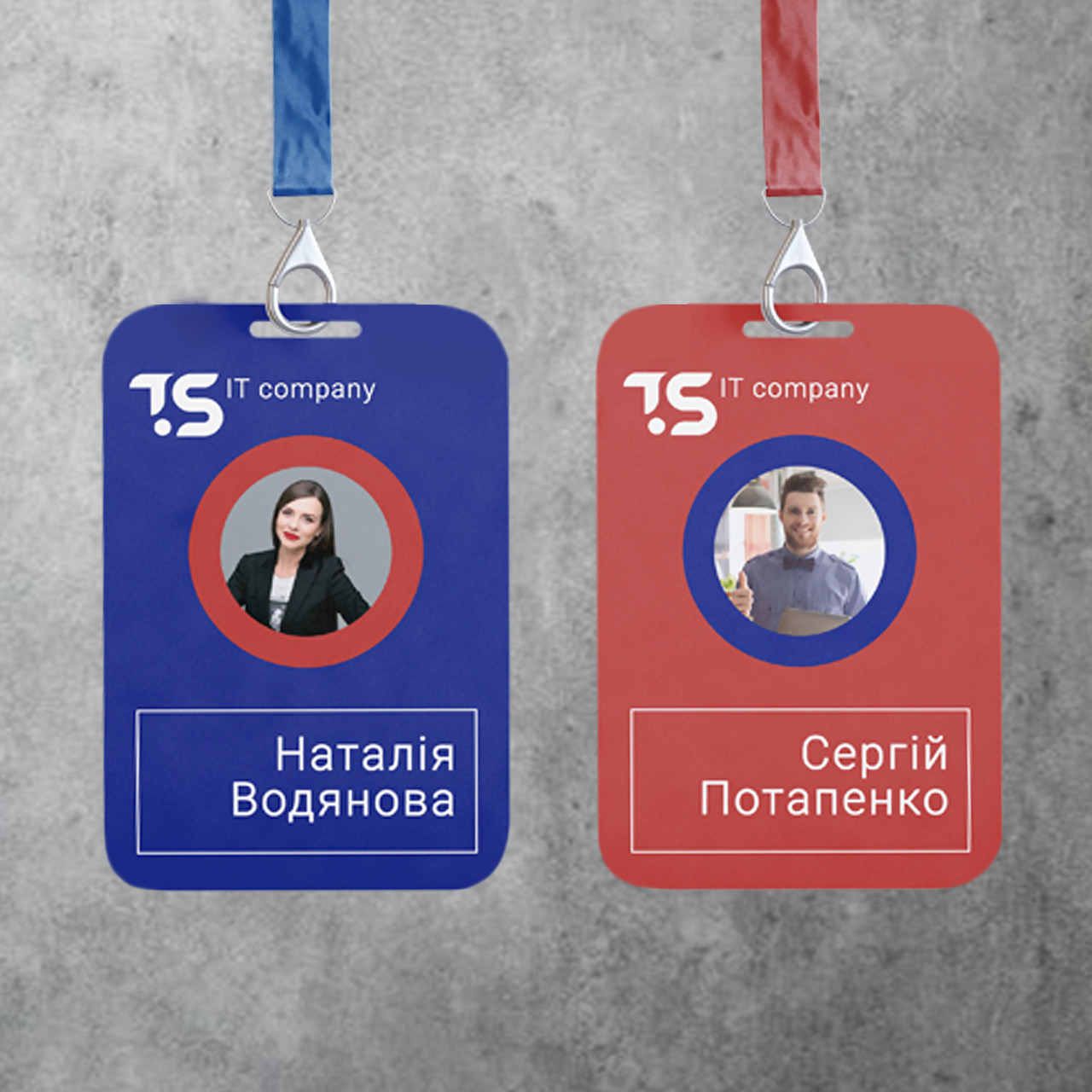 Пластиковый бейдж с фото