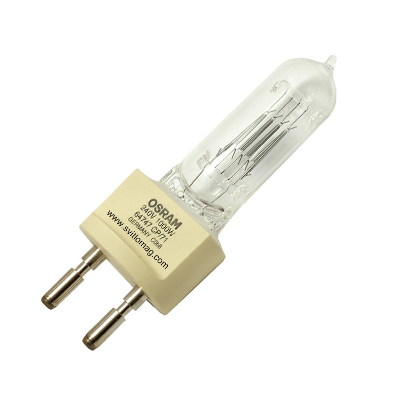 Лампа кварцова галогенна 240v 1000w OSRAM 64747 CP/71 G22