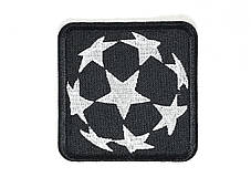 Нашивка Лига чемпионов UEFA мяч звезды 85х85 мм, фото 3