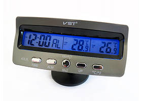Автомобільні Годинник З Термометром І Вольтметром VST 7045V
