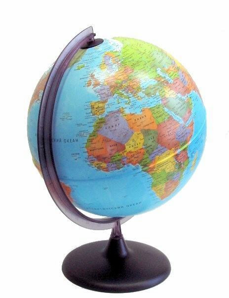 Глобус політичний 9 см, фото 1