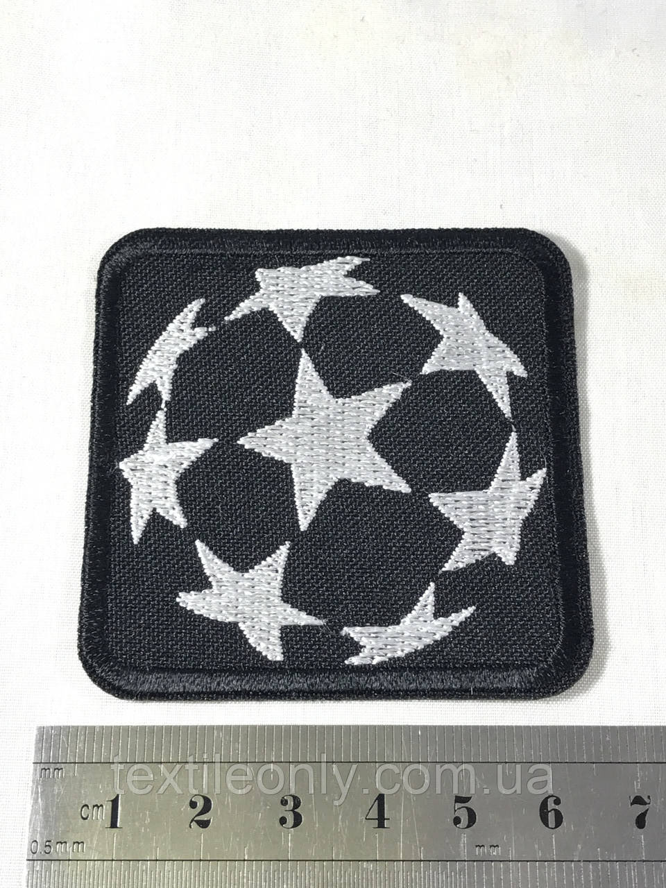 Нашивка Лига чемпионов UEFA мяч звезды 60х60 мм - фото 4 - id-p1503072748