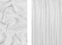 Портьерная ткань для штор Жаккард белого цвета с рисунком