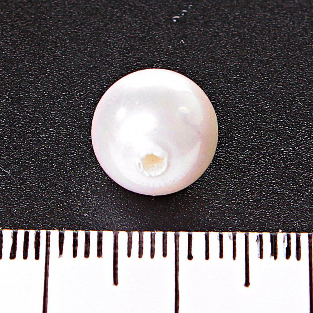 Фурнітура для біжутерії намистина біла перлова, отвір з одного боку 10 мм фас. 18 шт. купити дешево в