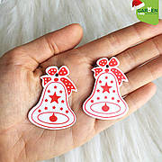 Новорічна підвіска Дзвіночок 5 см 10 шт.