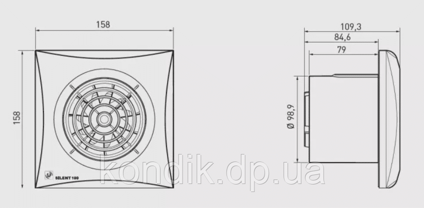 Купити S&P SILENT 100 CZ, ціна 1743 ₴ - Prom.ua (ID# 1503077871)