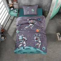 Постельное белье для подростков мальчиков Aran CLASY ранфорс, Детское постельное белье космонавт 160x220