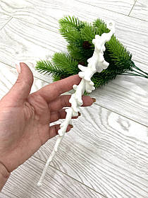 Новорічна прикраса - бурулька біла (25 см)