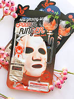 Омолаживающая тканевая маска для лица Elizavecca Red Ginseng Deep Power Ringer Mask Pack