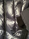 Жіноча Зимова Куртка р.46-48 Lusskiri Комбінована плащівка Колір Графіт, фото 5