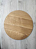 Тарілка менажниця дерев'яна з секціями кругла велика 38см, фото 2
