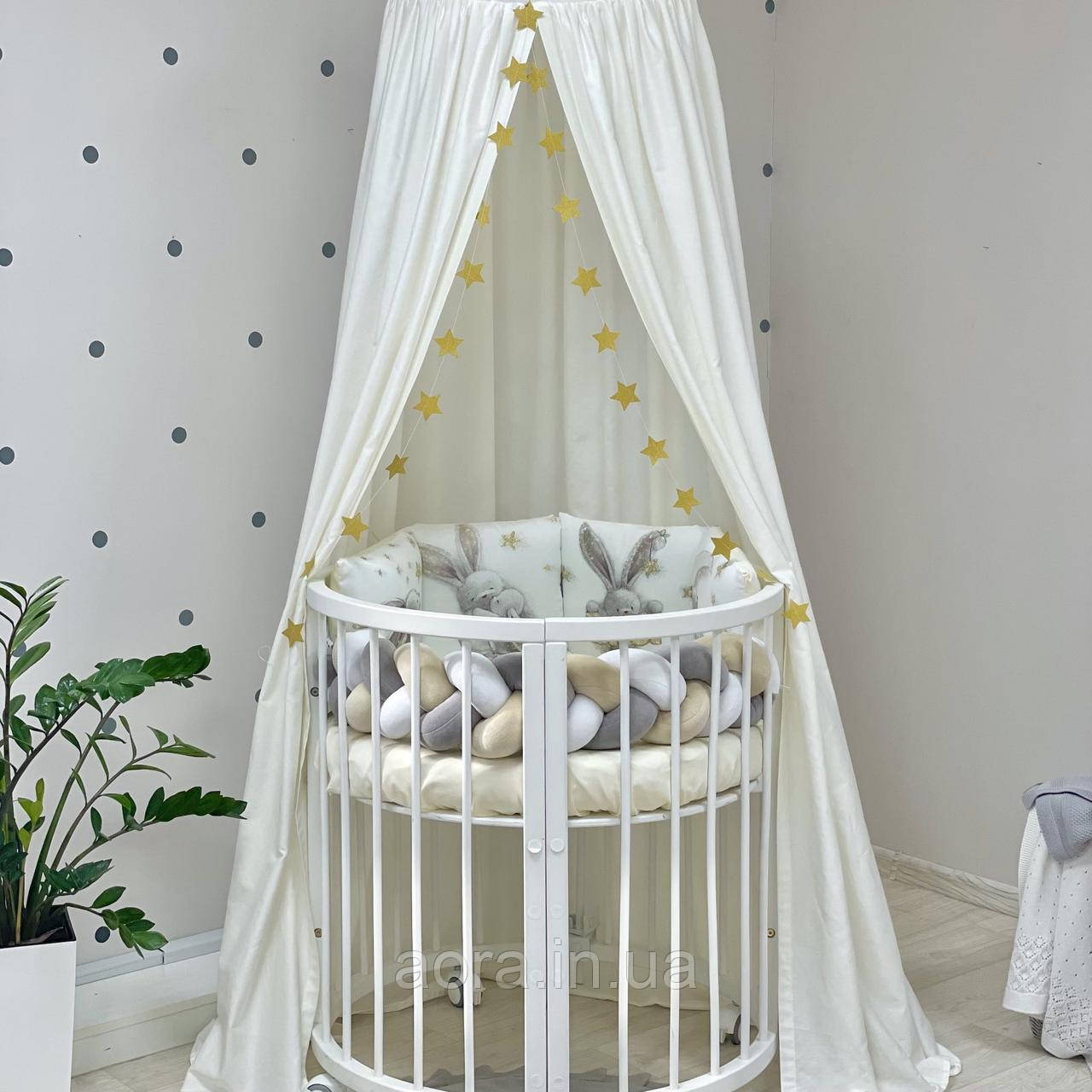 Дитяче ліжко трансформер 7в1 кругле овальне + Маятник в подарунок, фото 1