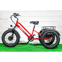 Электровелосипед трехколесный BIG HAPPY FAT 500 красный