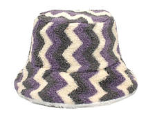 Панама зигзаг двостороння, Жіноча, Чоловіча, Тепла, хутрова, демісезонна