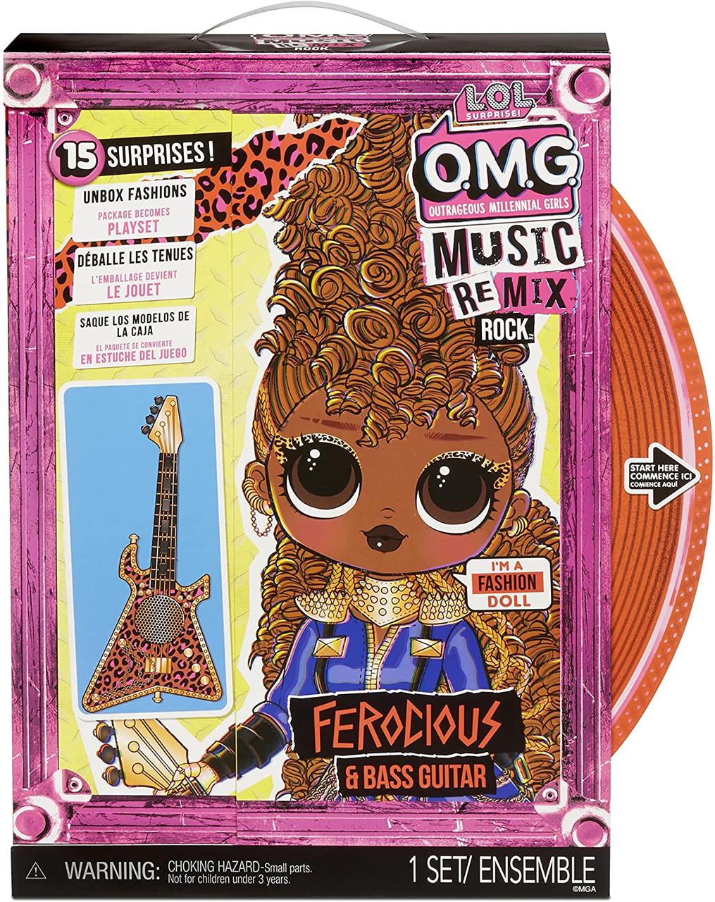 Лялька ЛОЛ Фурія із серії Ремікс LOL Surprise OMG Remix Rock Ferocious (577591C3)