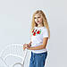 Вишиванка-футболка Moderika Маків Цвіт біла з вишивкою, фото 5