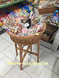 Плетений кошик для магазинів із лози. Арт:7327, фото 6