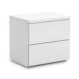 Тумба для ліжка MeBelle MODE 50 х 40 х 48 см, ЛДСП білий матовий, в стилі лофт модерн