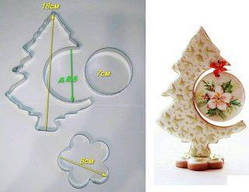 Набір вирубок для пряників Ялинка №18