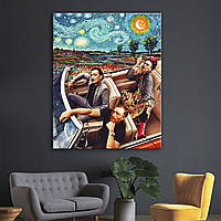 Сучасна Картина на полотні Ван Гог, Дали і Фріда.