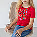 Вишиванка-футболка Moderika Квіткова червона з вишивкою, фото 9