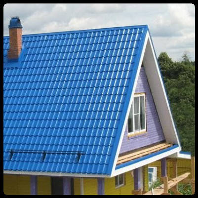 Металочерепиця 0,45 мм RUUKKI Monterrey / Монтеррей / Синя / RR 35 /, фото 1