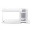 Сучасний письмовий стіл комп'ютерний MeBelle MODE 130 х 60 х 75 см, ЛДСП білий, лофт модерн, фото 3
