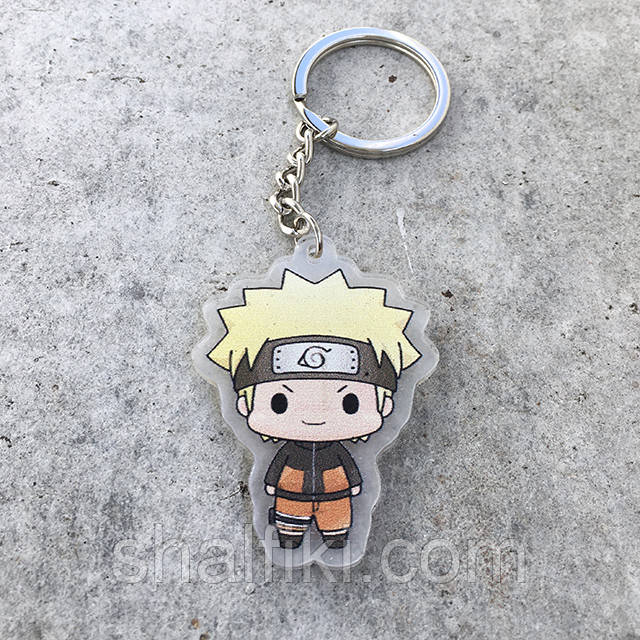 "Наруто Удзумакі чібі (Наруто / Naruto)" брелок акриловий двосторонній з уф-друком