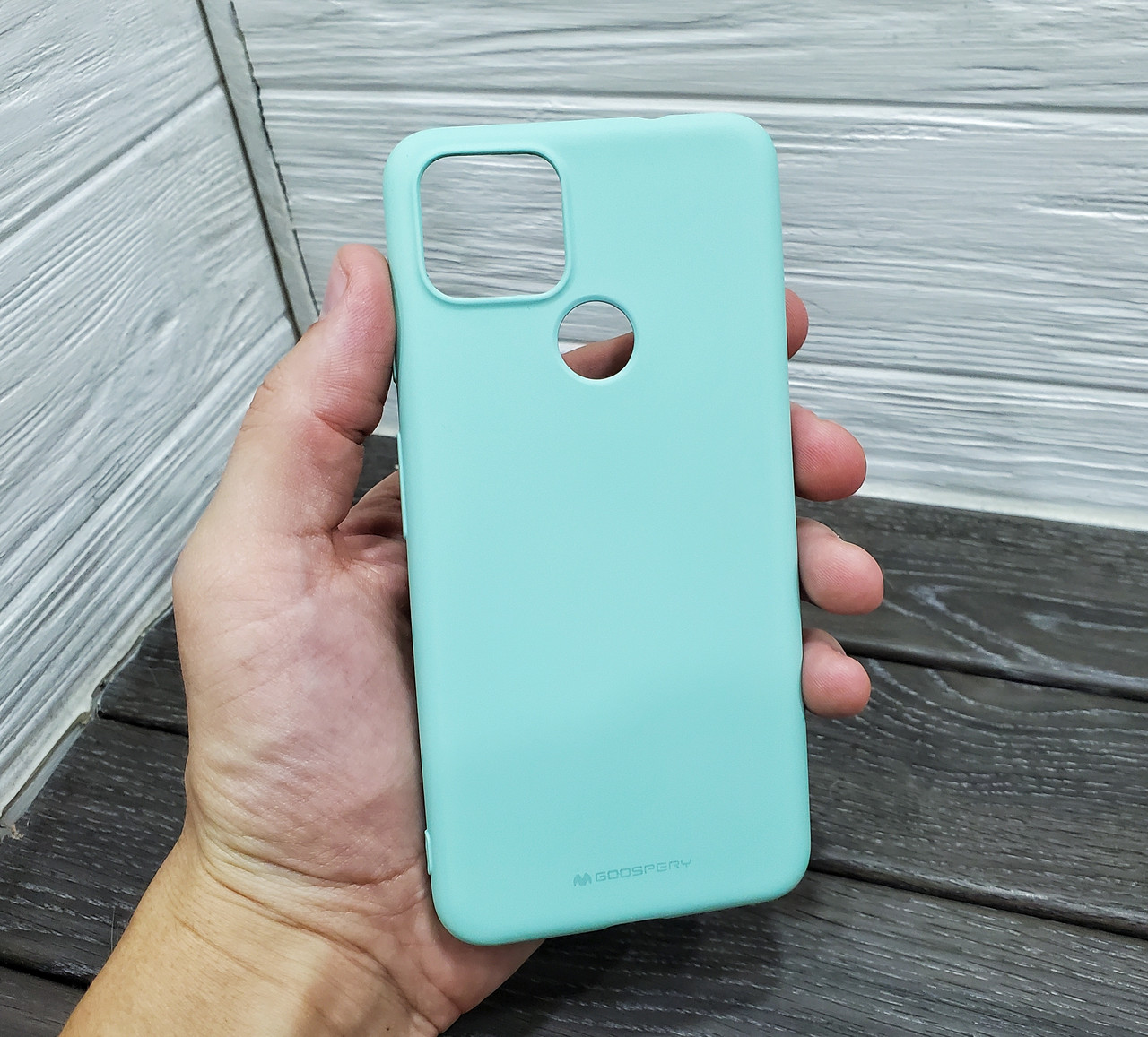 Матовий силіконовий чохол Goospery для Google Pixel 4a 5G м'ятний тонкий