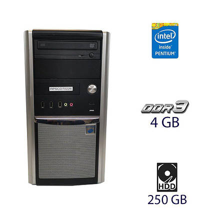 Системний блок Hyundai iTMC Pentino Business-F ST Tower / Intel Pentium G645 (2 ядра по 2.9 GHz) / 4 GB DDR3 /, фото 1