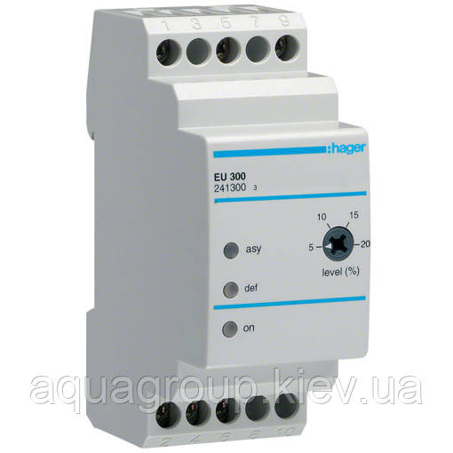 Hager Реле контроля фаз Hager EU300, 2 модуля, 3 полюса, фото 1