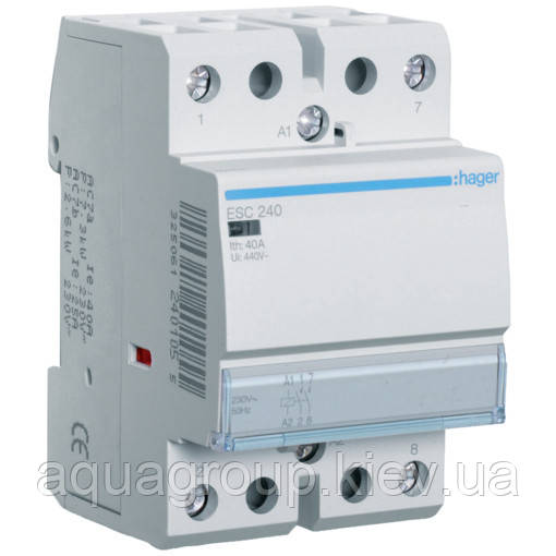 Hager Контактор Hager ESC240 230 В/40 A, 2 НО