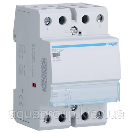 Hager Контактор Hager ESC241 230 В/40 A, 2 НЗ, фото 1