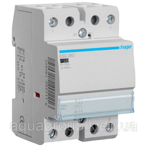 Hager Контактор Hager ESC263 230 В/63 A, 2 НО