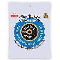 Струны для акустической гитары Martin MA140 80/20 Bronze Light Acoustic Guitar Strings 12/54